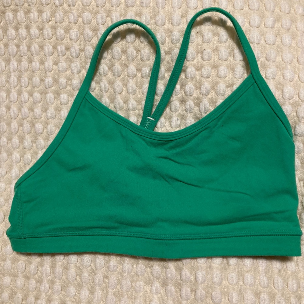 Lululemon Flow Y bra green size 6